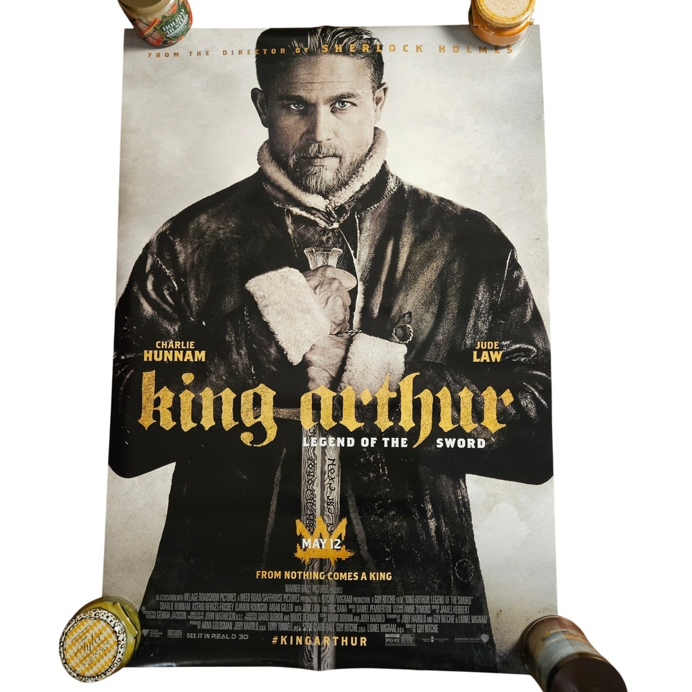 King Arthur: Legend of the Sword 2017 Movie Poster 27x40 Charlie Hunnam D/S